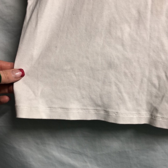 Zara purple Amore small cropped T-shirt white has spots - Picture 5 of 9